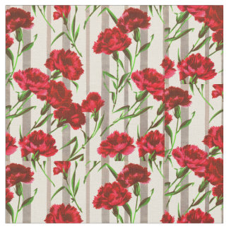 red flowers print fabric