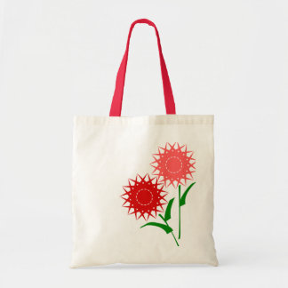 Red Flowers Tote Bag
