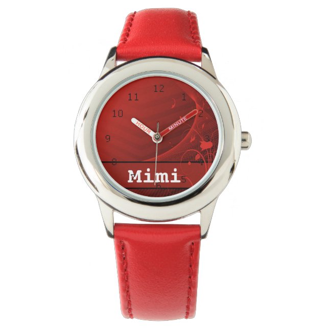 red flowers Watch (Front)