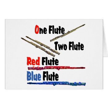 Red Flute Blue Flute by hamitup at Zazzle