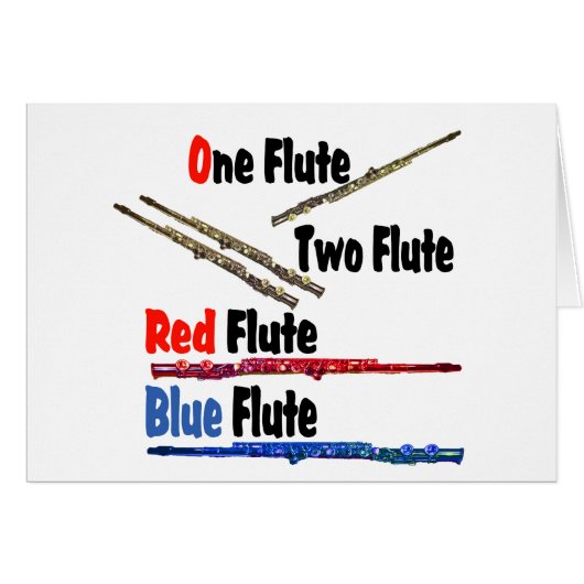 Red Flute Blue Flute (Front Horizontal)