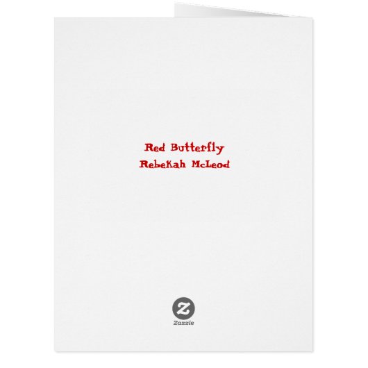 Red Flutterfly (Back)