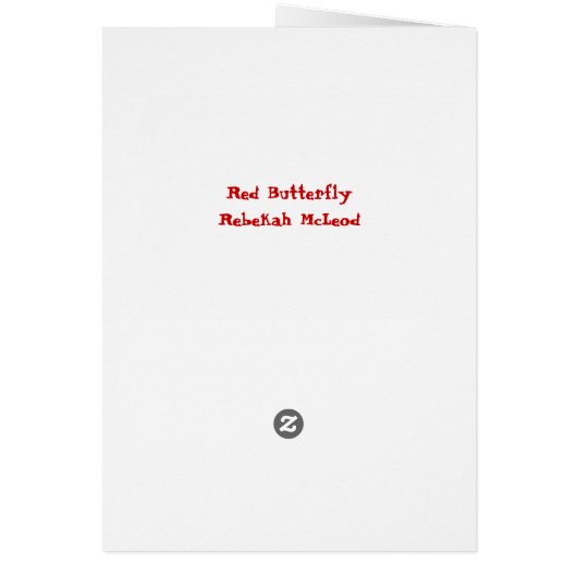 Red Flutterfly (Back)