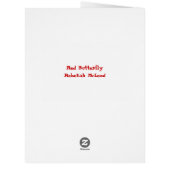 Red Flutterfly Cards (Back)