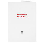 Red Flutterfly Cards (Back)