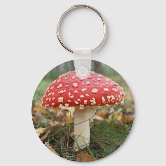 Red Fly Agaric Keychain (Front)