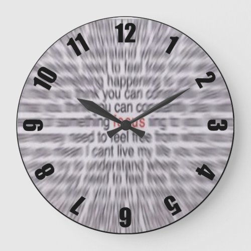 Red Focus Customized Designer Clock