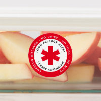 Red Food Allergy Alert Photo