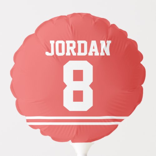 Red Football Jersey _ Sports Theme Birthday Party Balloon