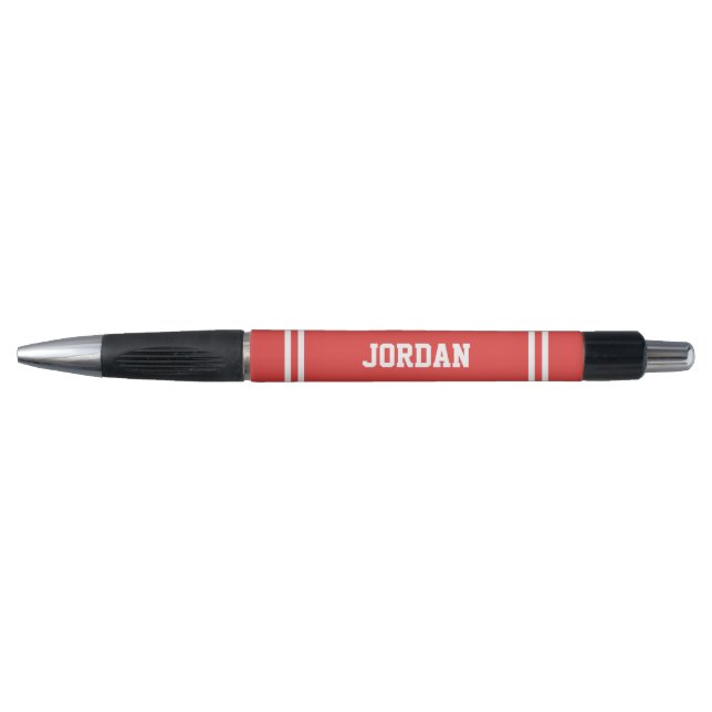 Red Football Jersey with Custom Name Pen (Front)