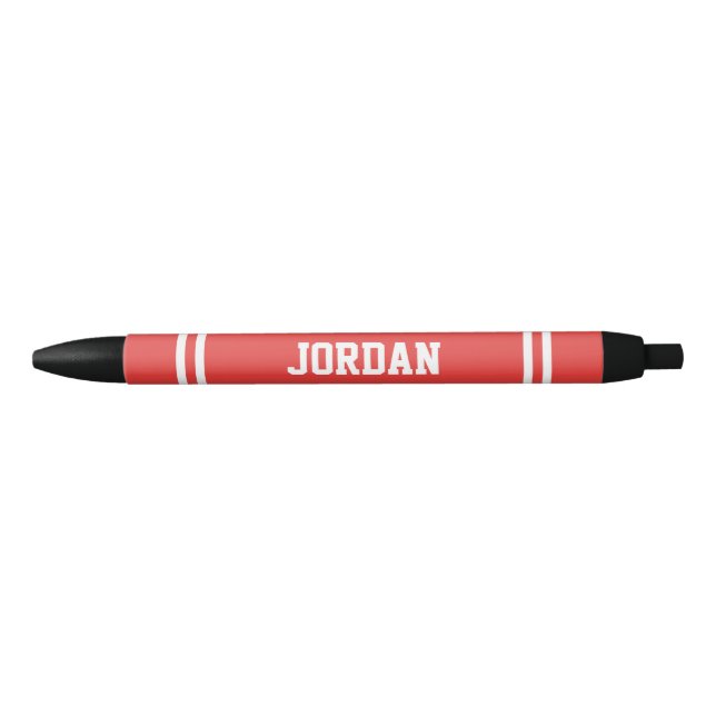 Red Football Jersey with Custom Name Pen (Front)