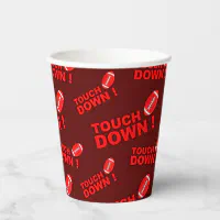 Game on Football Paper Cups