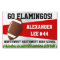 Red Football Yard Sign, Custom Name/School