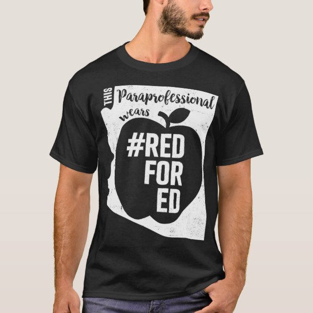 Red For Ed   Arizona Paraprofessional Para T  T-Shirt (Front)