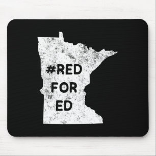 Red For Ed Minnesota Teacher Public Education For  Mouse Pad