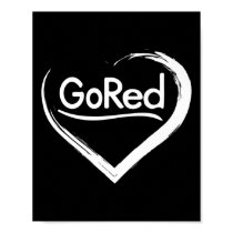 Red For Heart Disease Awareness  Poster
