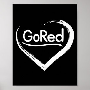 Red For Heart Disease Awareness  Poster