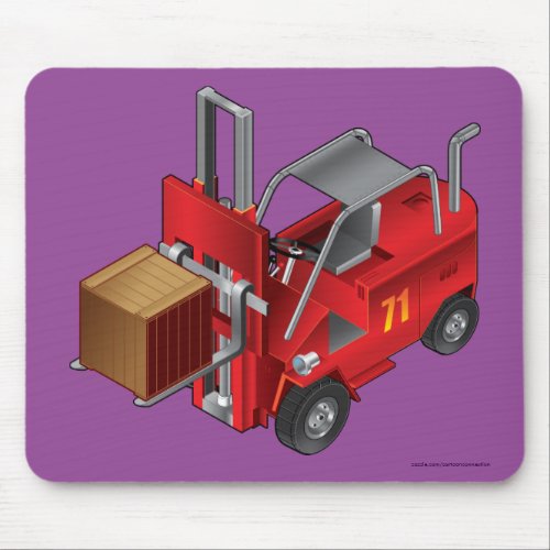 Red Forklift Pallet Truck for Kids Mouse Pad
