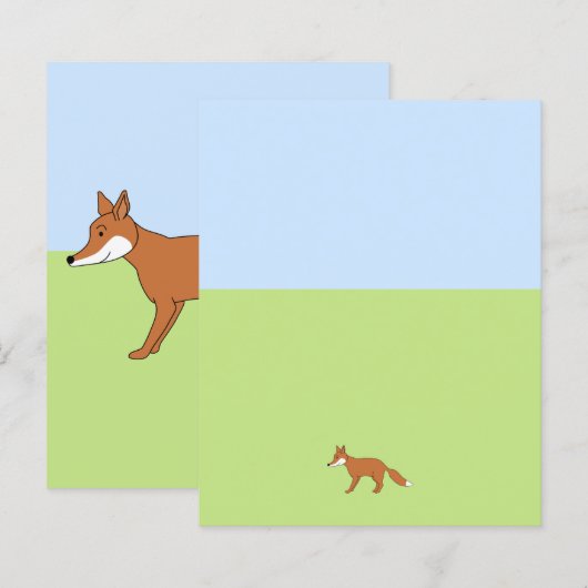 Red Fox. (Front/Back)