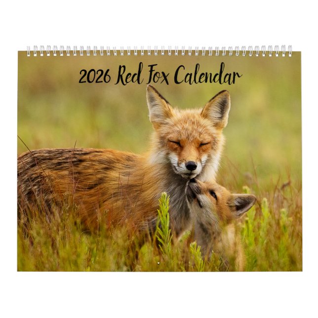 Red Fox 2026 Calendar (Cover)