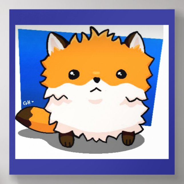 Red Fox Acrylic Photo Tile (Front Set)