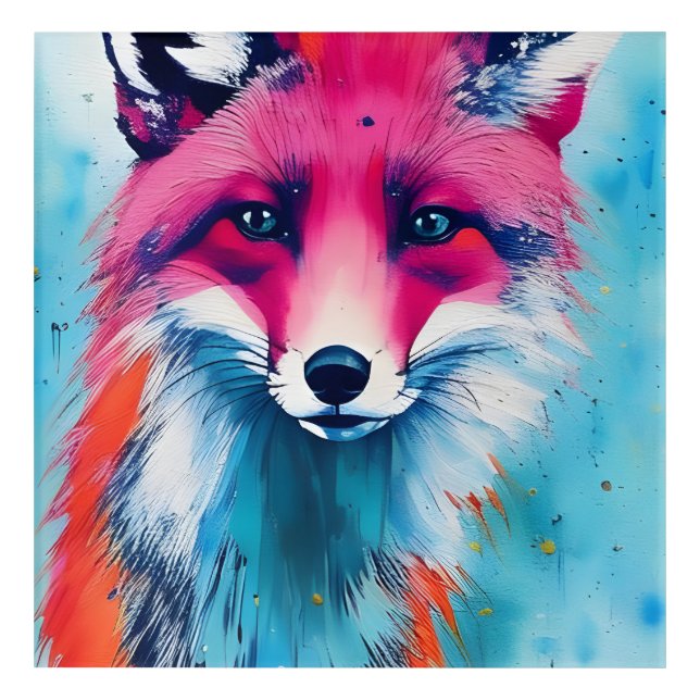 Red Fox Acrylic Print (Front)
