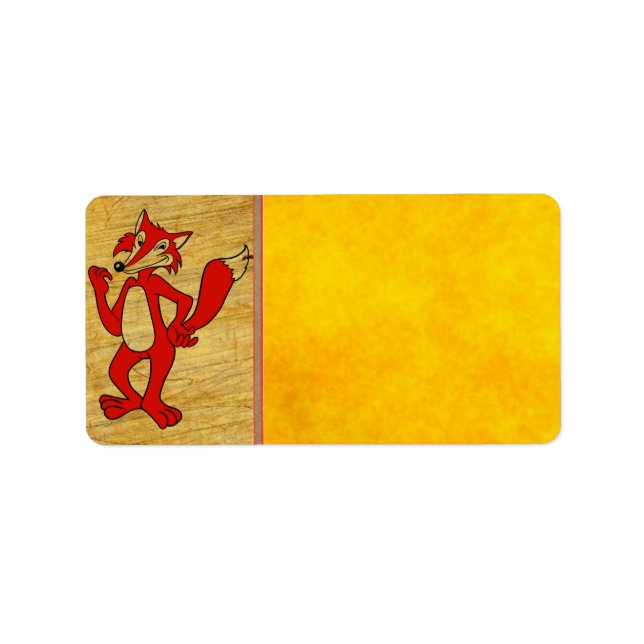 Red Fox Address Label (Front)