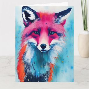 Red Fox All Occassions Folded Greeting Card