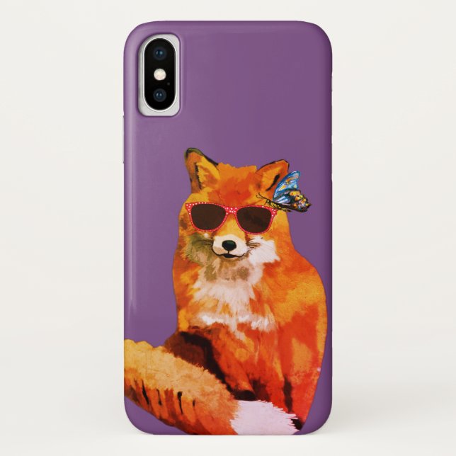 Red Fox Art iPhone Case (Back)