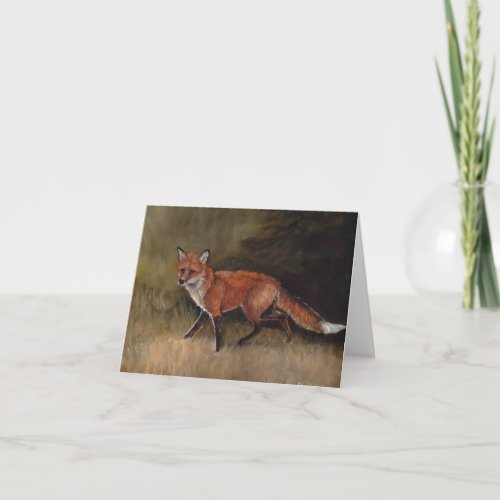 Red Fox Art Note Card