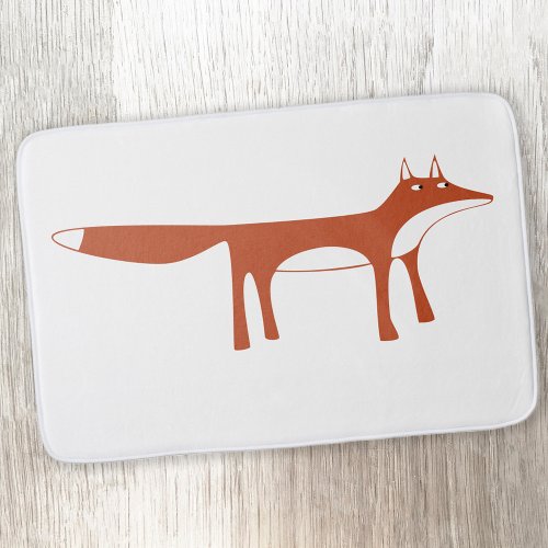 Red Fox Bath Mat