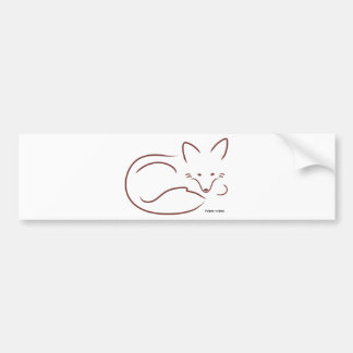 Red Fox Bumper Sticker