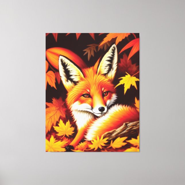Red Fox Canvas Print (Front)