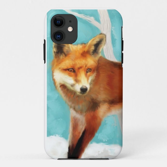 Red Fox Case-Mate iPhone Case (Back)