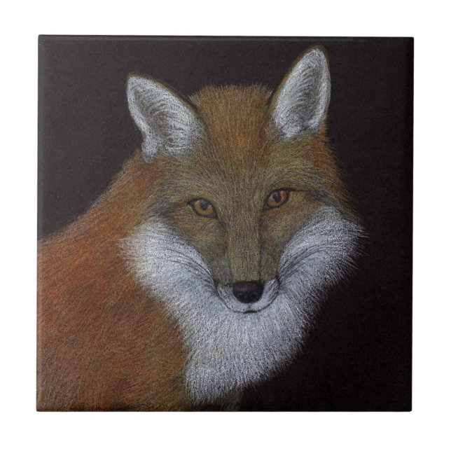 Red Fox Ceramic Tile (Front)