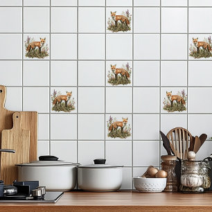 Red Fox Ceramic Tile