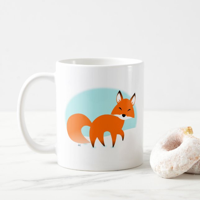 Red Fox Coffee Mug (With Donut)