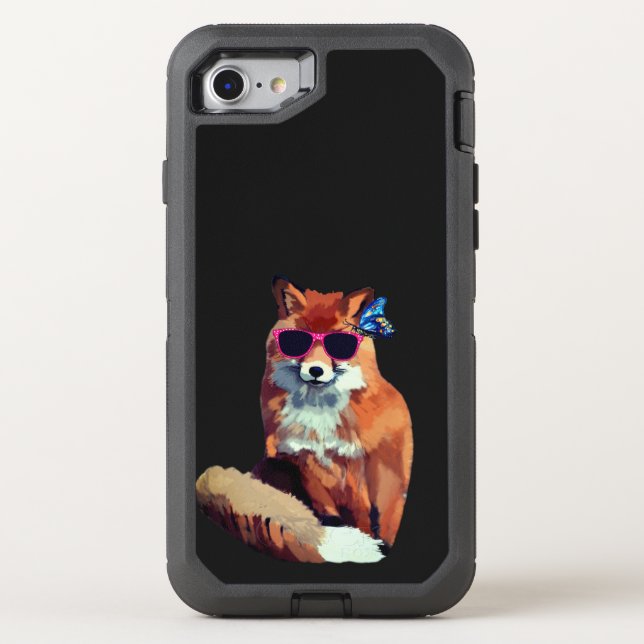 Red Fox Cool Trendy  OtterBox iPhone 8/7 Case (Back)