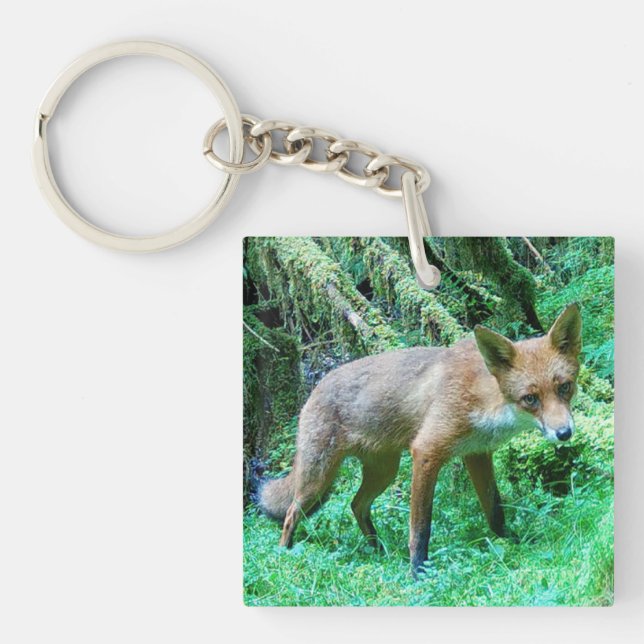 Red Fox Cub Keychain (Front)