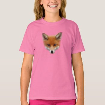 Red Fox Cub T-shirt by PawsForaMoment at Zazzle
