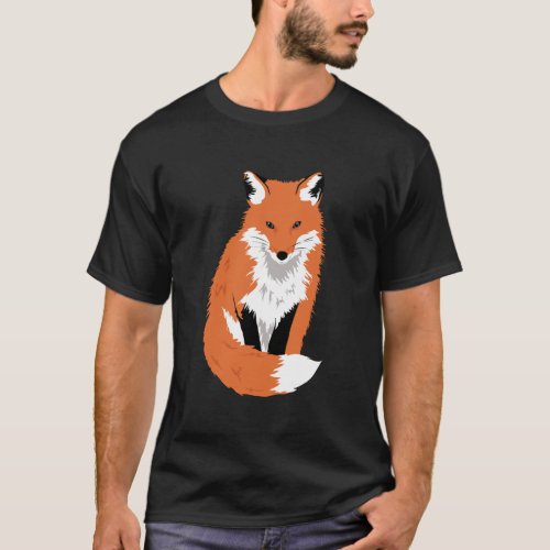 Red Fox Cute Forest Animal Graphic T_Shirt