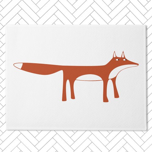 Red Fox Doormat