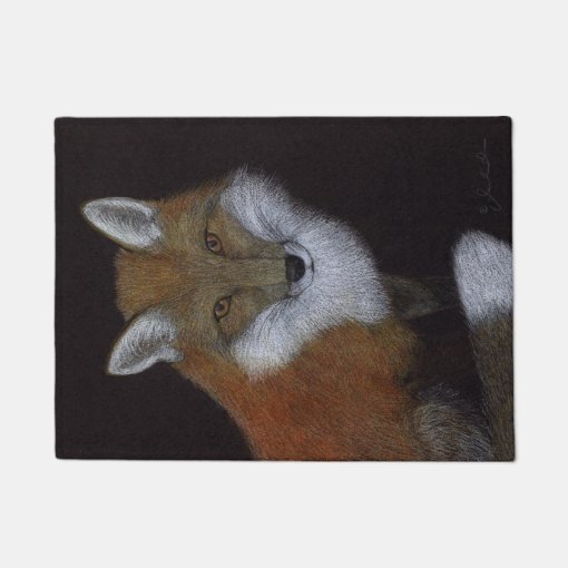 Red Fox Doormat Zazzle