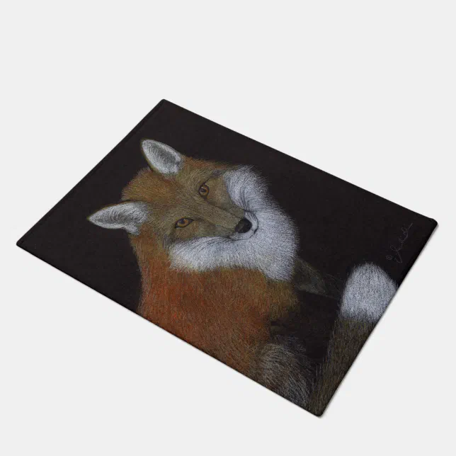 Red Fox Doormat Zazzle