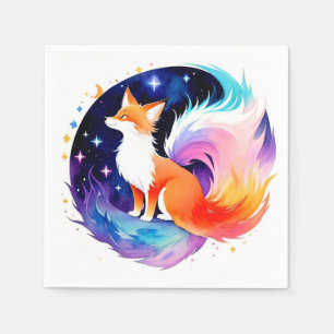 Red Fox Dreams Birthday Napkins