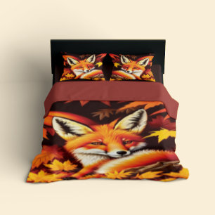 Red Fox Duvet Cover