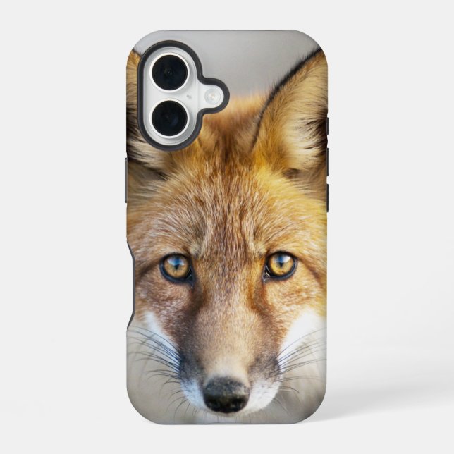 Red Fox Face, Close-up Iphone Case (Back)