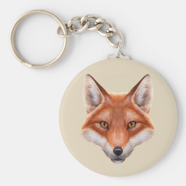 Fox Keychains - No Minimum Quantity | Zazzle