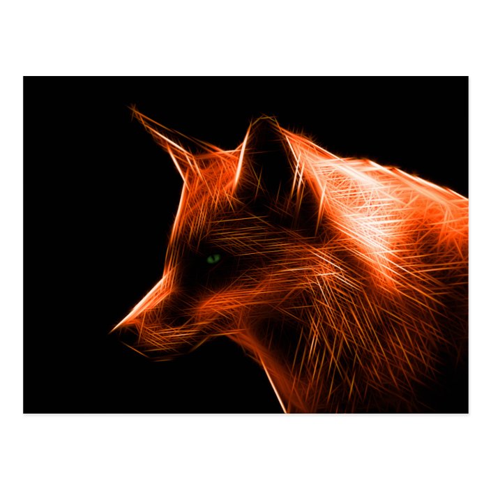 Red Fox Face Postcard Zazzle Com