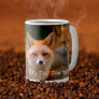 Red Fox Family Nature Lover Custom Text Coffee Mug